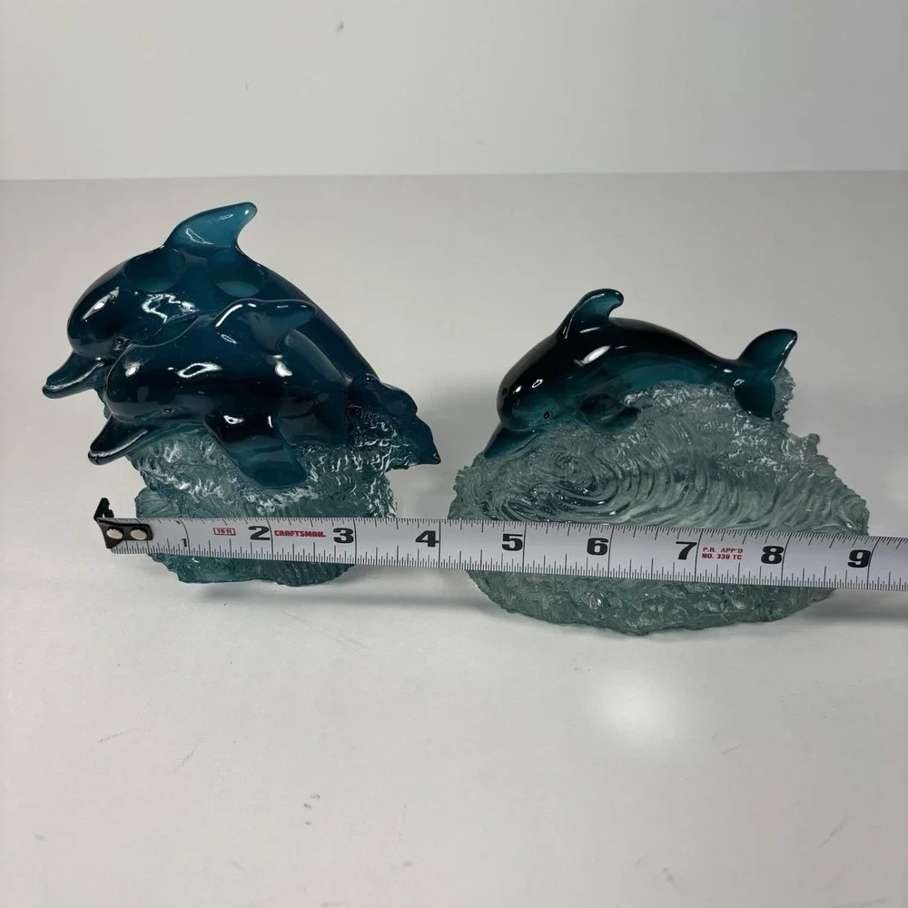 Vtg Dolphin Soap Dish Y2K Dolphin Themed Soap Dish Toothbrush, Holder Acrylic